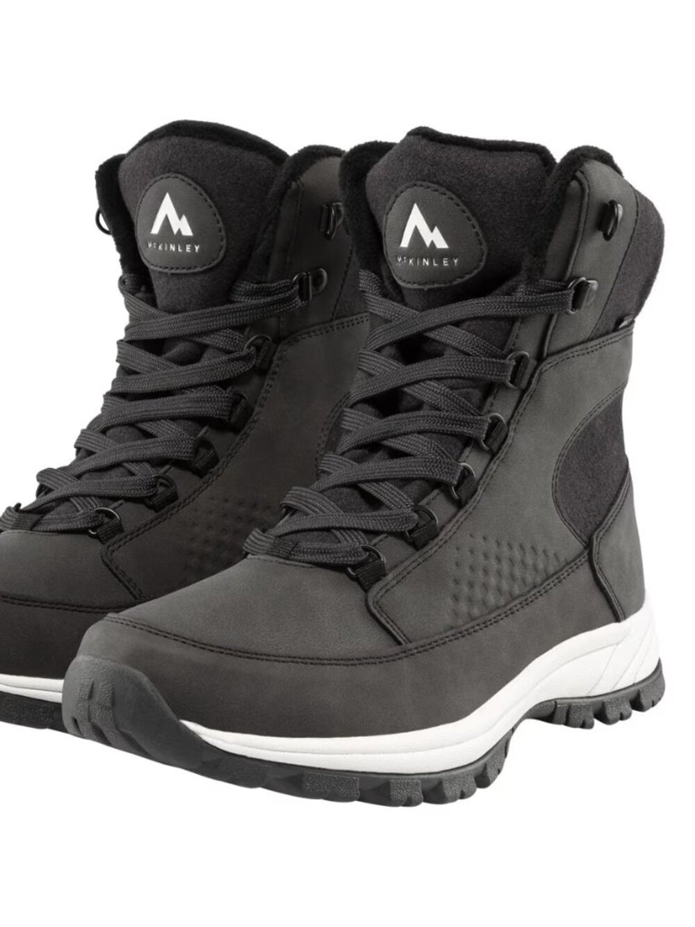 Black McKINLEY Annabella 2 Lace Up Winter Boots